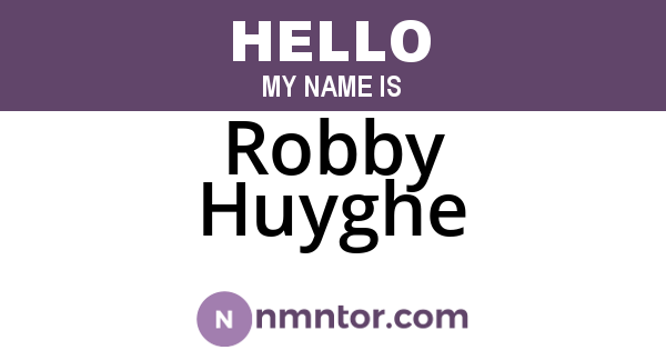 Robby Huyghe