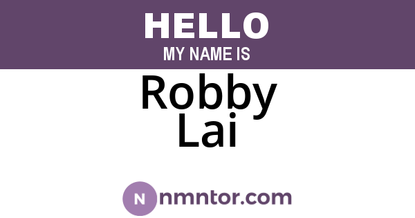 Robby Lai