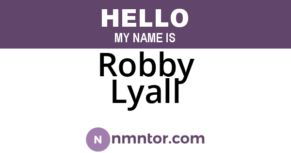 Robby Lyall