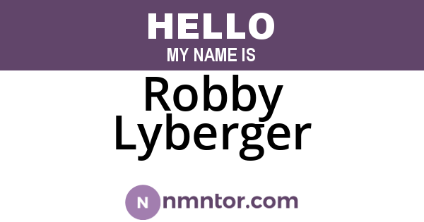 Robby Lyberger