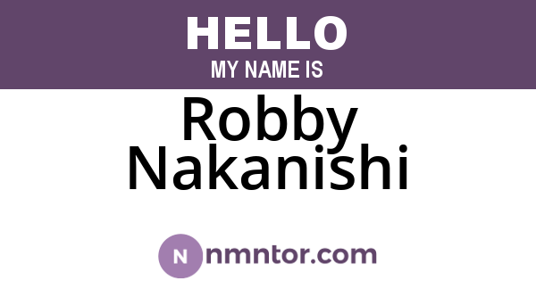 Robby Nakanishi