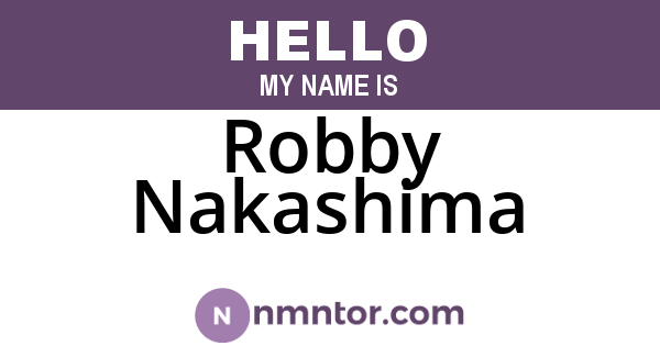 Robby Nakashima