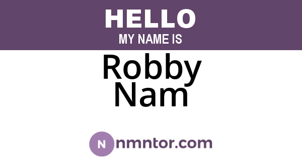 Robby Nam