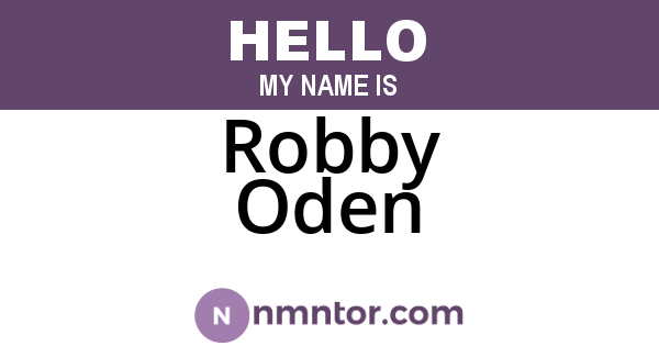 Robby Oden