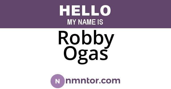 Robby Ogas