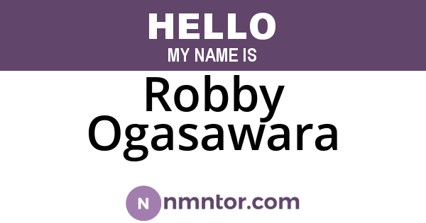 Robby Ogasawara