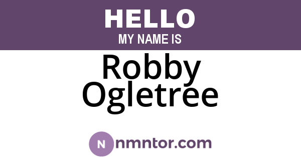 Robby Ogletree