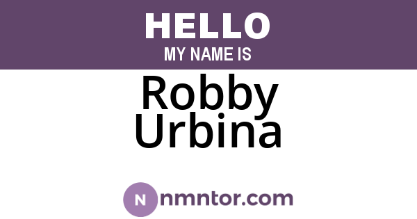 Robby Urbina