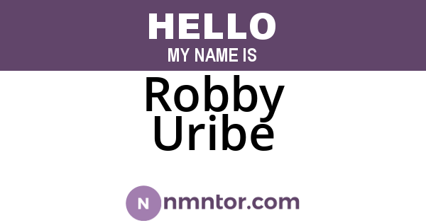 Robby Uribe