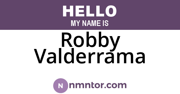 Robby Valderrama