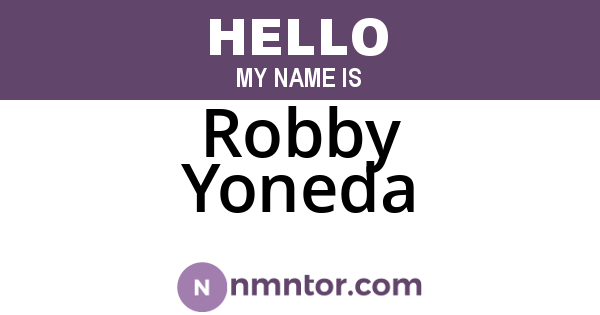 Robby Yoneda