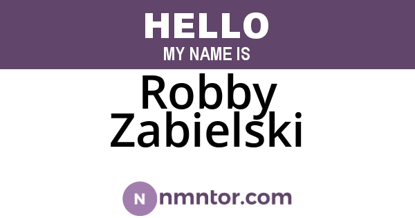 Robby Zabielski