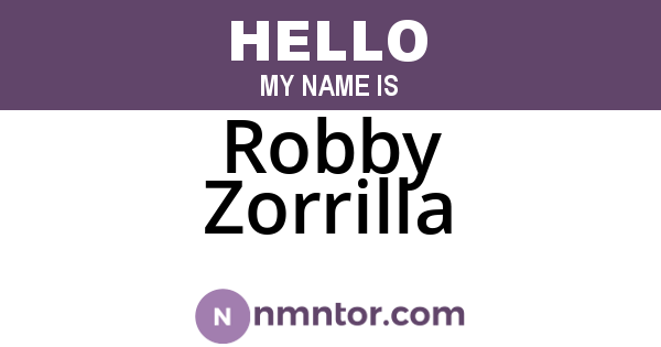 Robby Zorrilla