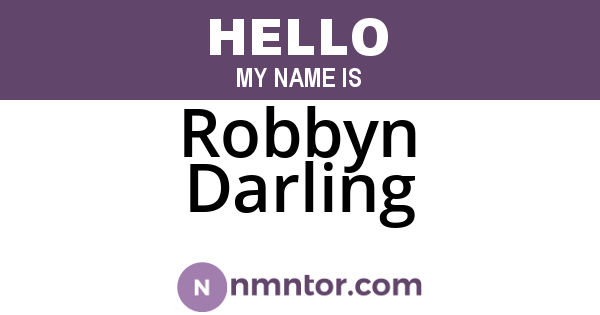 Robbyn Darling