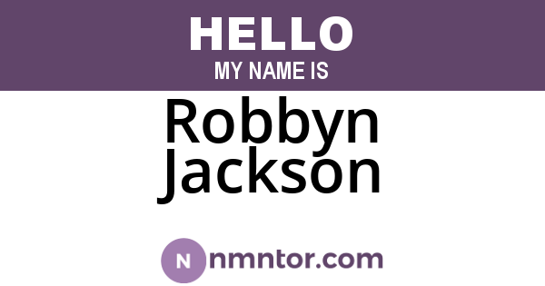Robbyn Jackson