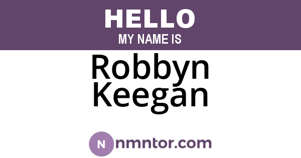 Robbyn Keegan