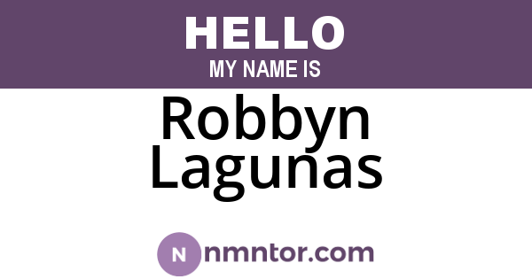 Robbyn Lagunas