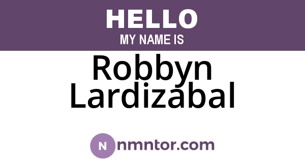Robbyn Lardizabal