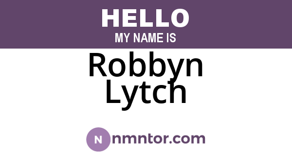 Robbyn Lytch