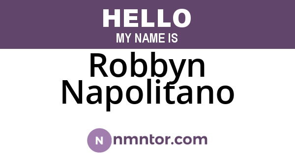 Robbyn Napolitano