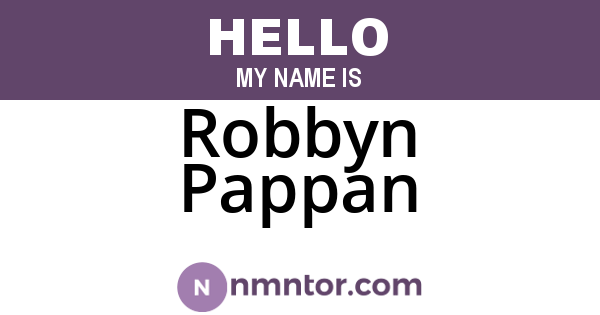 Robbyn Pappan