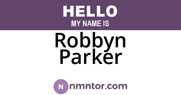Robbyn Parker