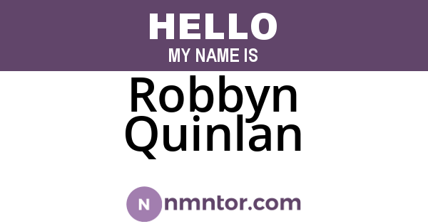 Robbyn Quinlan