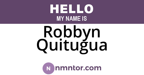 Robbyn Quitugua