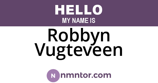 Robbyn Vugteveen