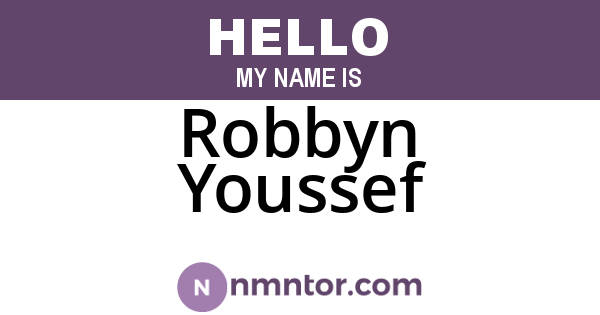 Robbyn Youssef