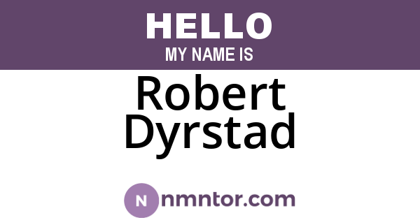 Robert Dyrstad