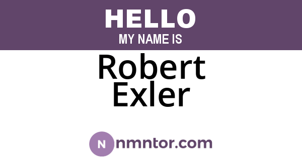 Robert Exler