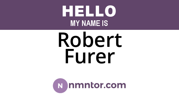 Robert Furer