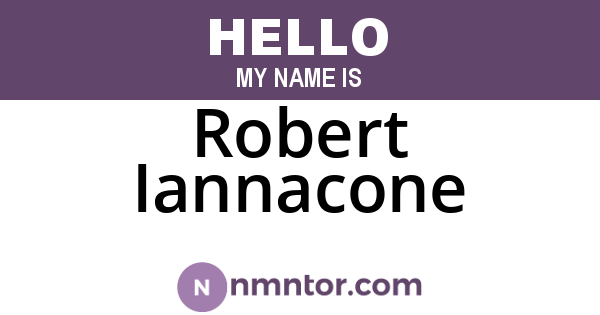 Robert Iannacone