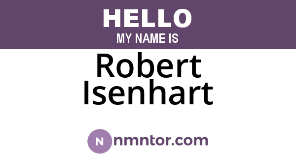Robert Isenhart