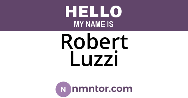 Robert Luzzi