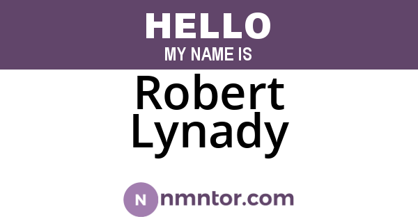 Robert Lynady