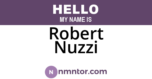 Robert Nuzzi