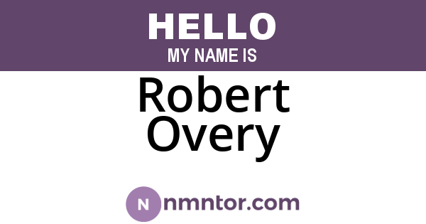 Robert Overy