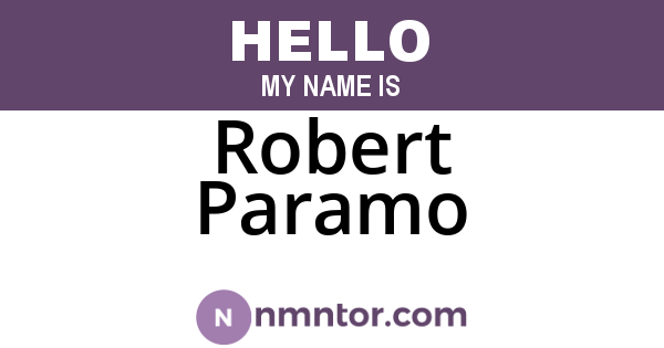 Robert Paramo