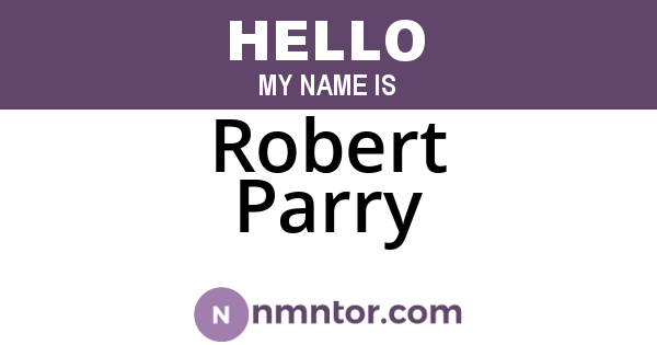 Robert Parry