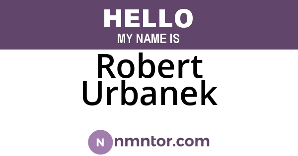 Robert Urbanek
