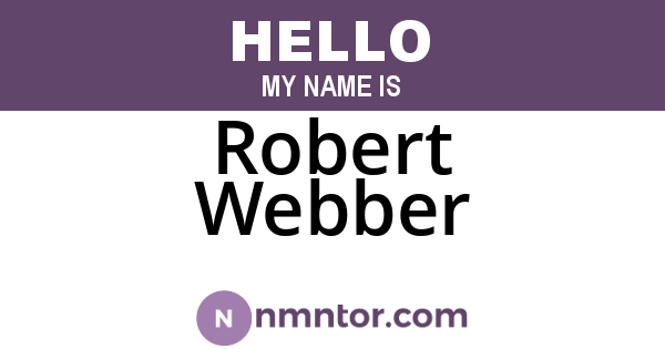 Robert Webber