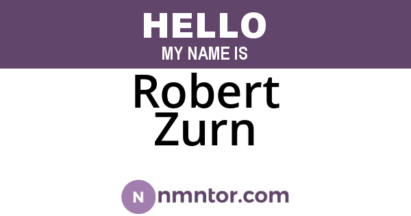 Robert Zurn