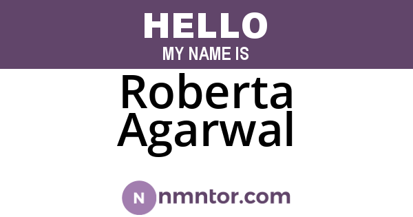 Roberta Agarwal
