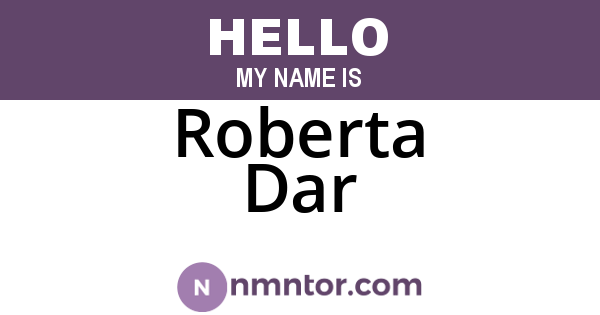 Roberta Dar