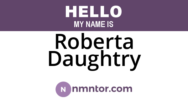 Roberta Daughtry