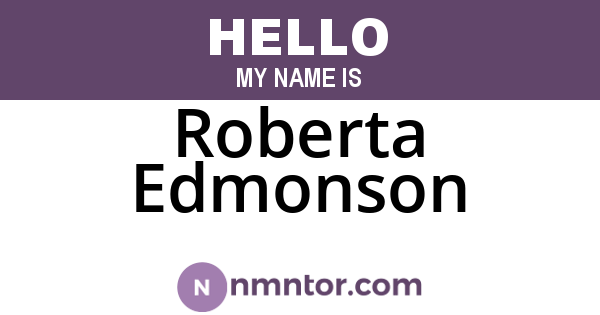 Roberta Edmonson