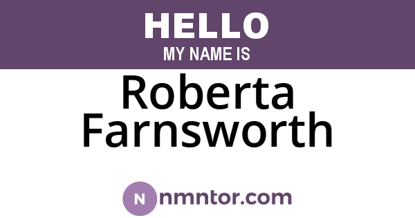 Roberta Farnsworth