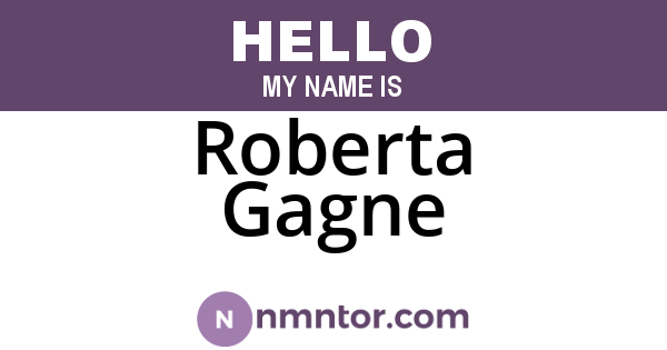 Roberta Gagne